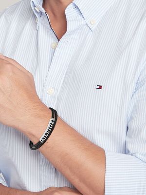 Hilfiger leather bracelet clearance