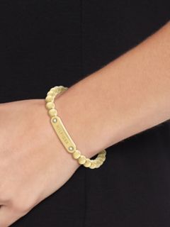 Monotype Metal Bead Bracelet — Gold Plated 4