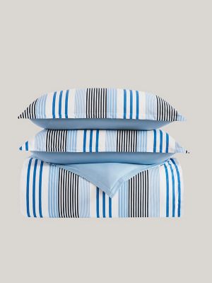 Stripe Print Comforter Set, Shirting Stripe