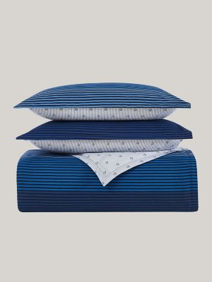 Nautical Print Comforter Set, Maritime Preppy