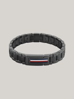 Flag Stripe Stainless Steel Bracelet — Black 1