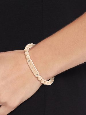 Monotype Metal Bead Bracelet, Carnation Gold