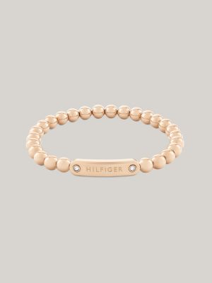 Monotype Metal Bead Bracelet, Carnation Gold