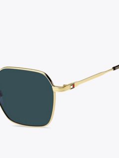 Modern Prep Geometric Sunglasses — Gold 3
