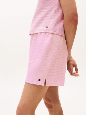 Waffle Texture Tank and Short Sleep Set, Lilac Sachet