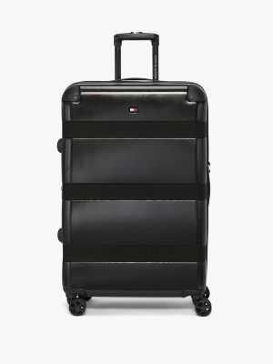 28" Colorblock Hardcase Spinner Luggage, Black