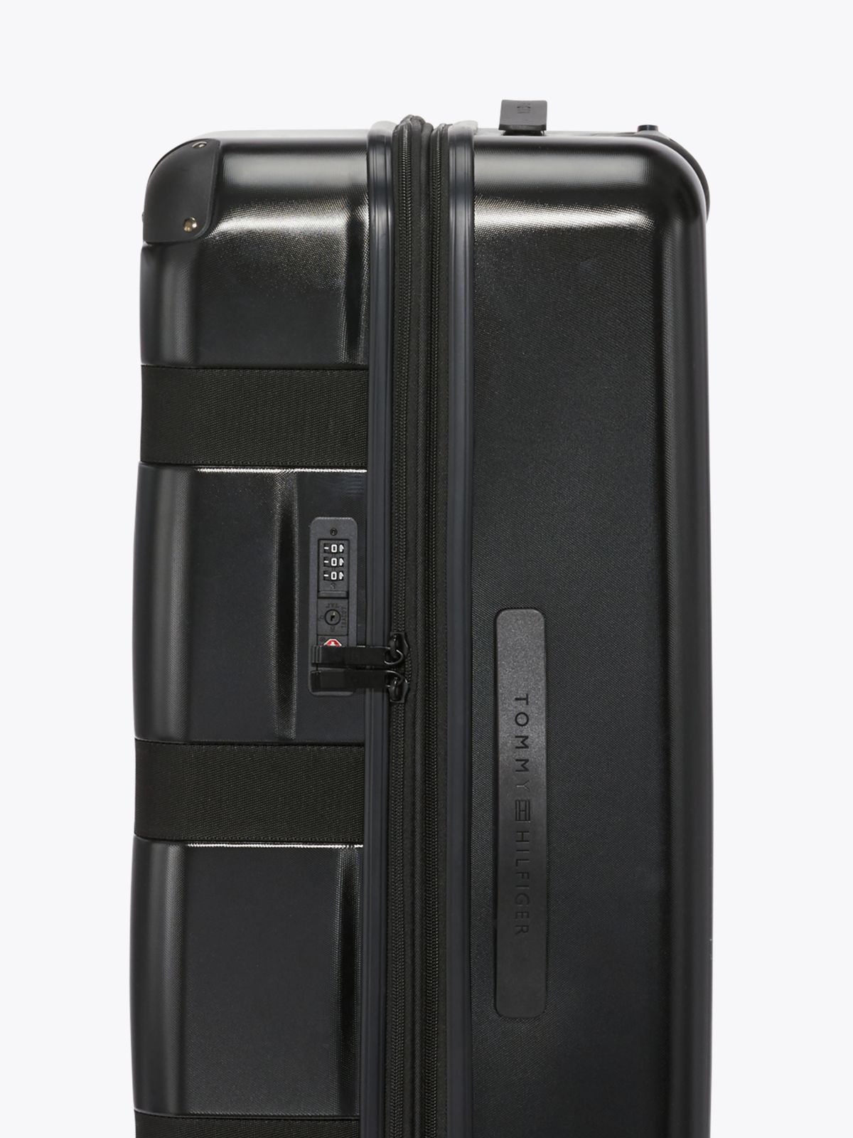 28" Colorblock Hardcase Spinner Luggage — Black