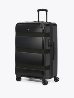 28" Colorblock Hardcase Spinner Luggage — Black 6