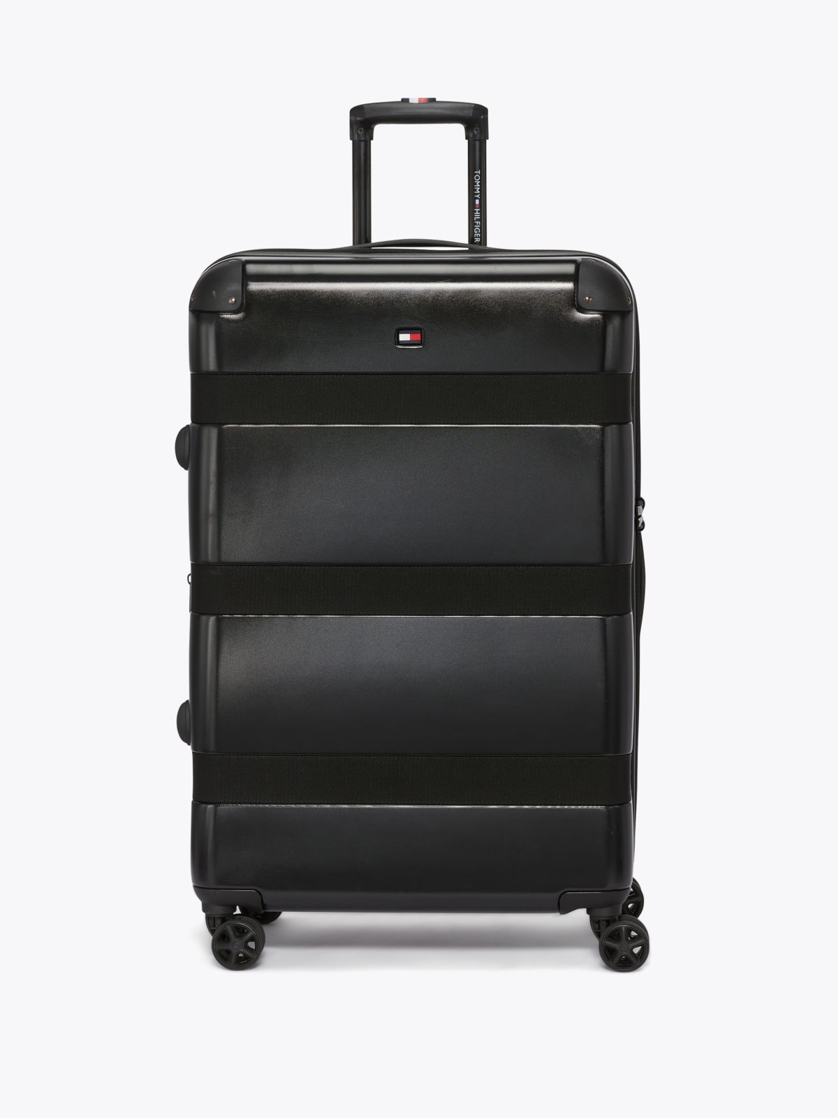 28" Colorblock Hardcase Spinner Luggage — Black
