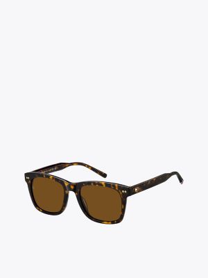 Modern Prep Rectangle Sunglasses, Havana