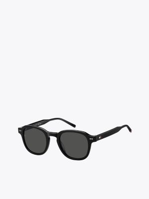 Modern Prep Oval Sunglasses, Black