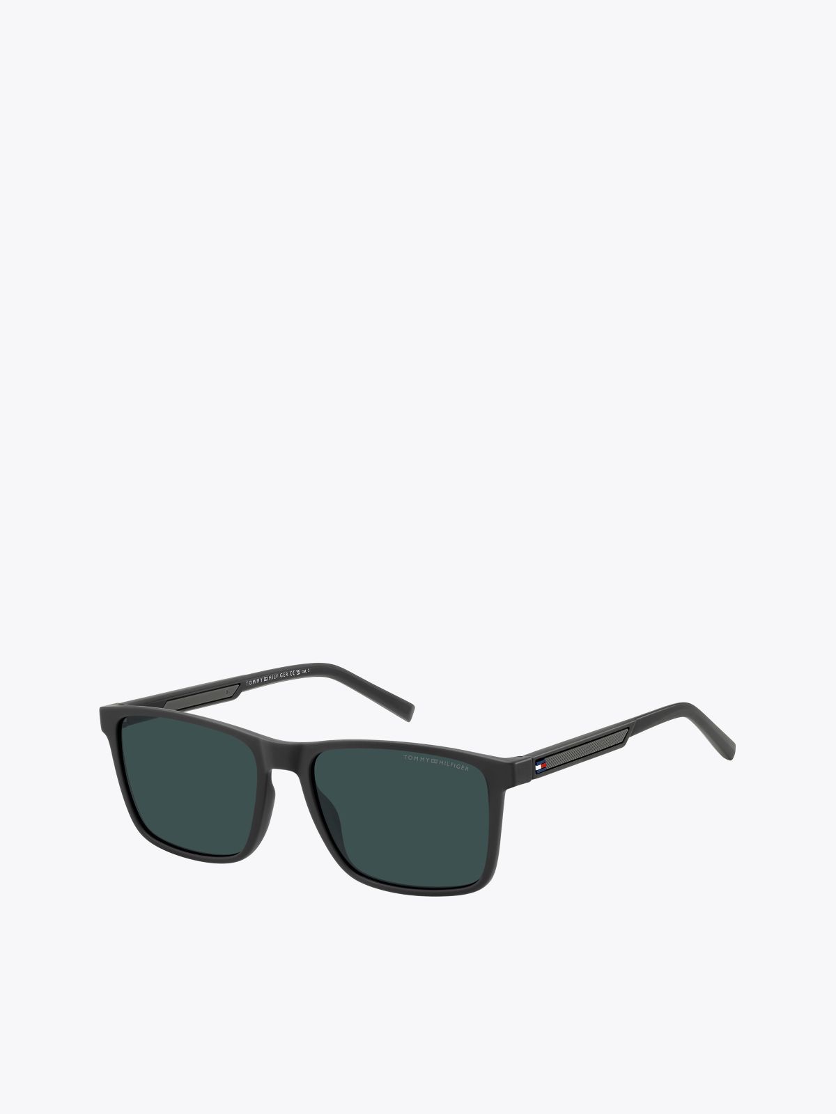 Sporty Rectangle Sunglasses — Black / Grey
