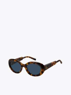 Modern Prep Oval Sunglasses, Havana