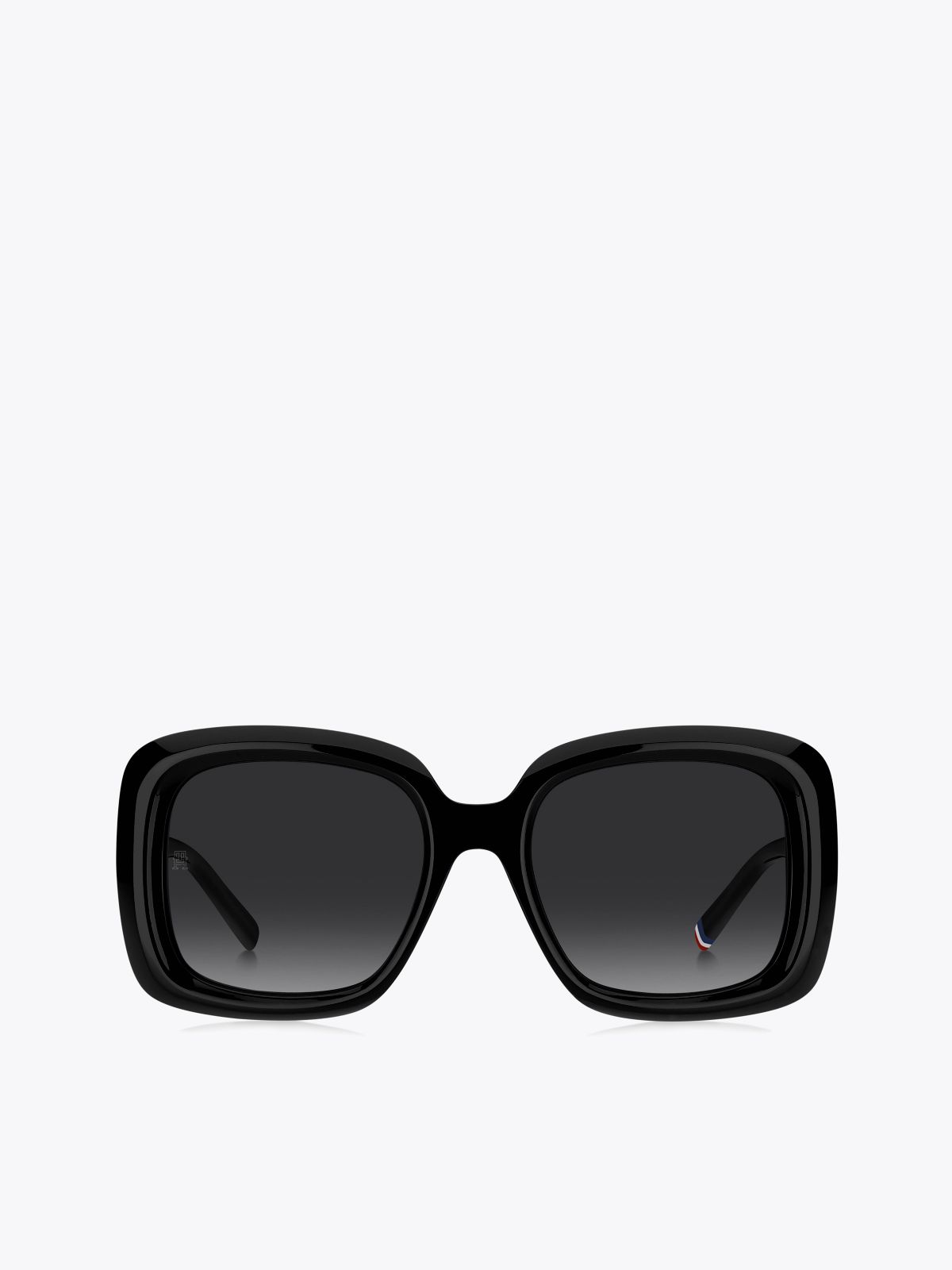 Square-Frame Sunglasses — Black