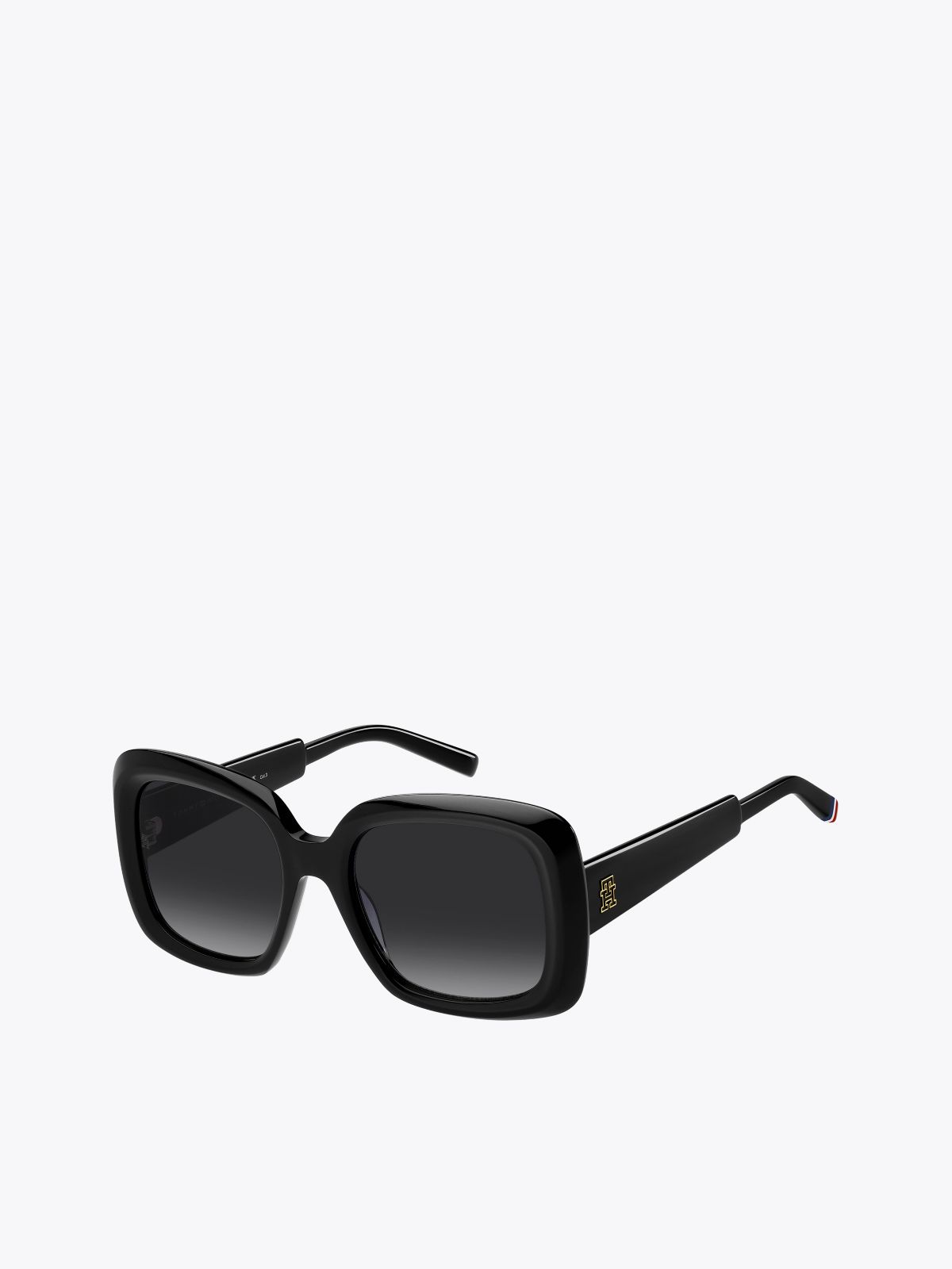 Square-Frame Sunglasses — Black