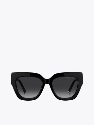 Женские солнцезащитные очки Tommy Hilfiger Everyday Butterfly Sunglasses, цвет: Чёрный — фото 2
