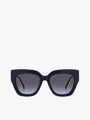 Everyday Butterfly Sunglasses, Navy / Red