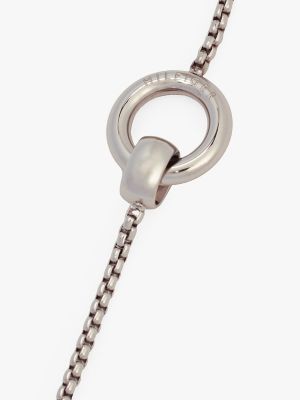 Circle Logo Bracelet, Silver