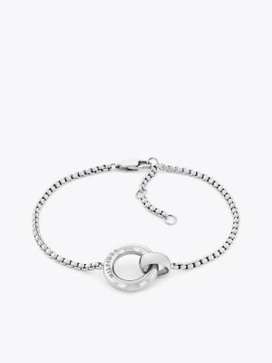 Circle Logo Bracelet, Silver