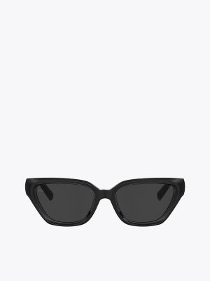 Женские солнцезащитные очки Tommy Hilfiger Sofia for Tommy Cat-Eye Sunglasses, цвет: Чёрный — фото 2