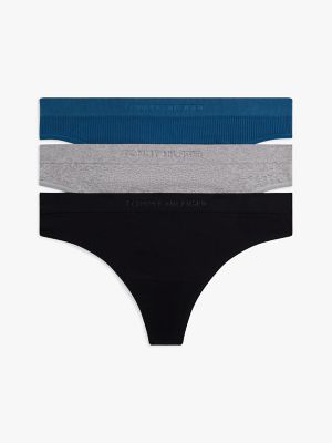 Mini Pointelle Thong 3-Pack, Multi
