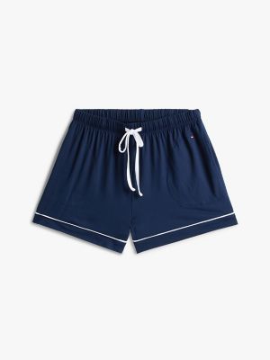 Женские брюки Tommy Hilfiger Contrast Trim Shirt & Short Sleep Set — фото 6