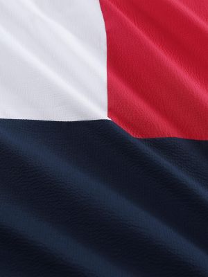 Signature Flag Print Comforter Set, Navy / Red White
