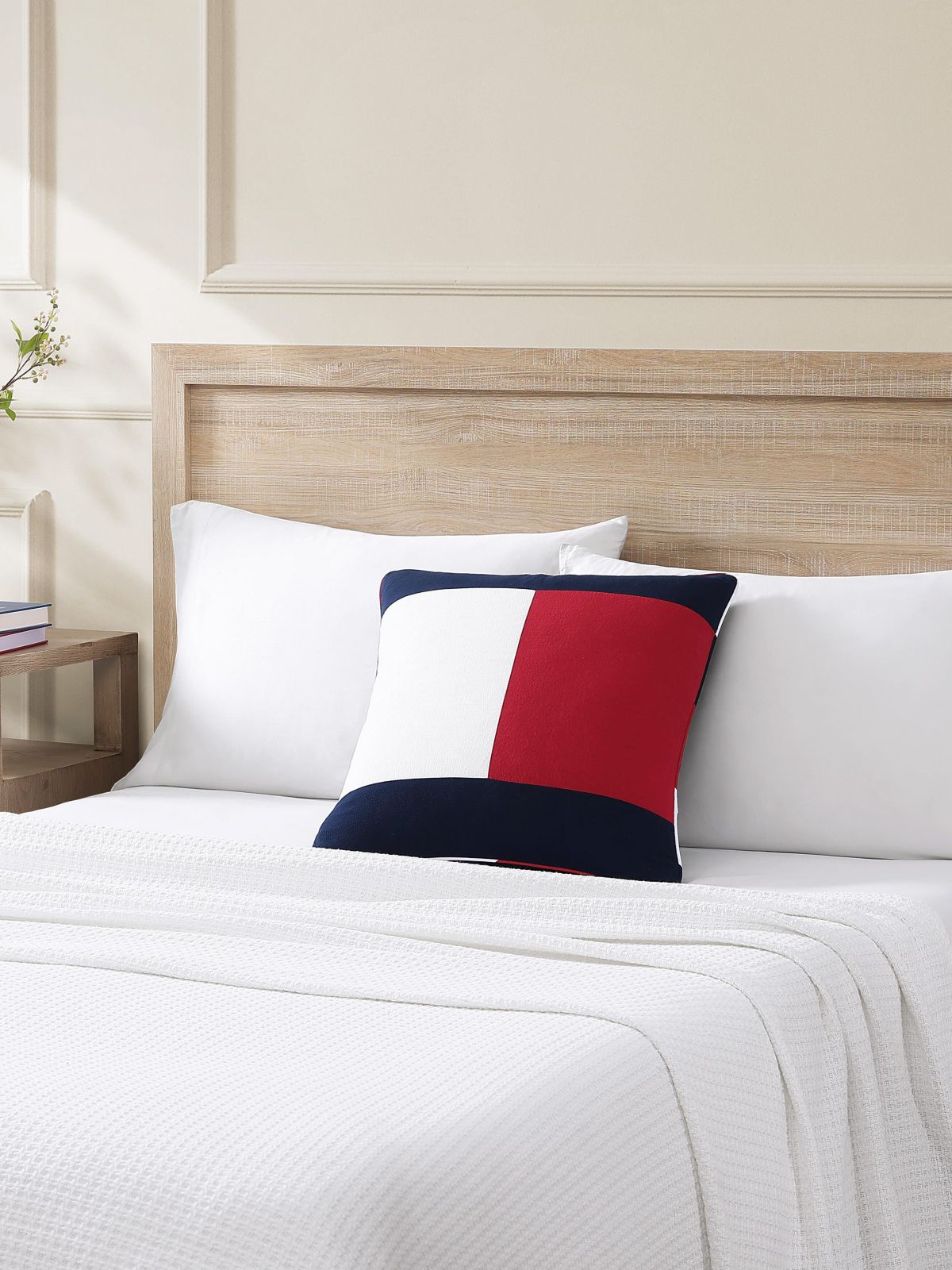Bold Flag Pillow — Blue / Red/ White