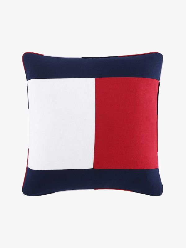 Bold Flag Pillow — Blue / Red/ White