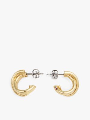Nautical Knot Hoop Earring, Gold