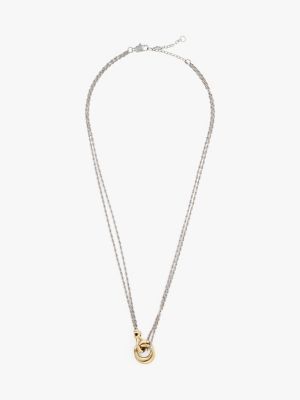 Nautical Knot Chain Necklace, Carnation Gold