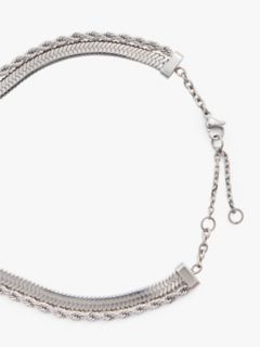 Double Layer Necklace — Silver 3