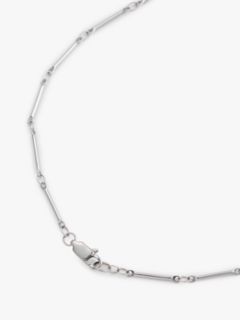 Crystal Accent Lariat Necklace — Silver 2