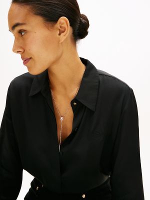 Женское колье Tommy Hilfiger Crystal Accent Lariat, цвет: Серебряный — фото 4