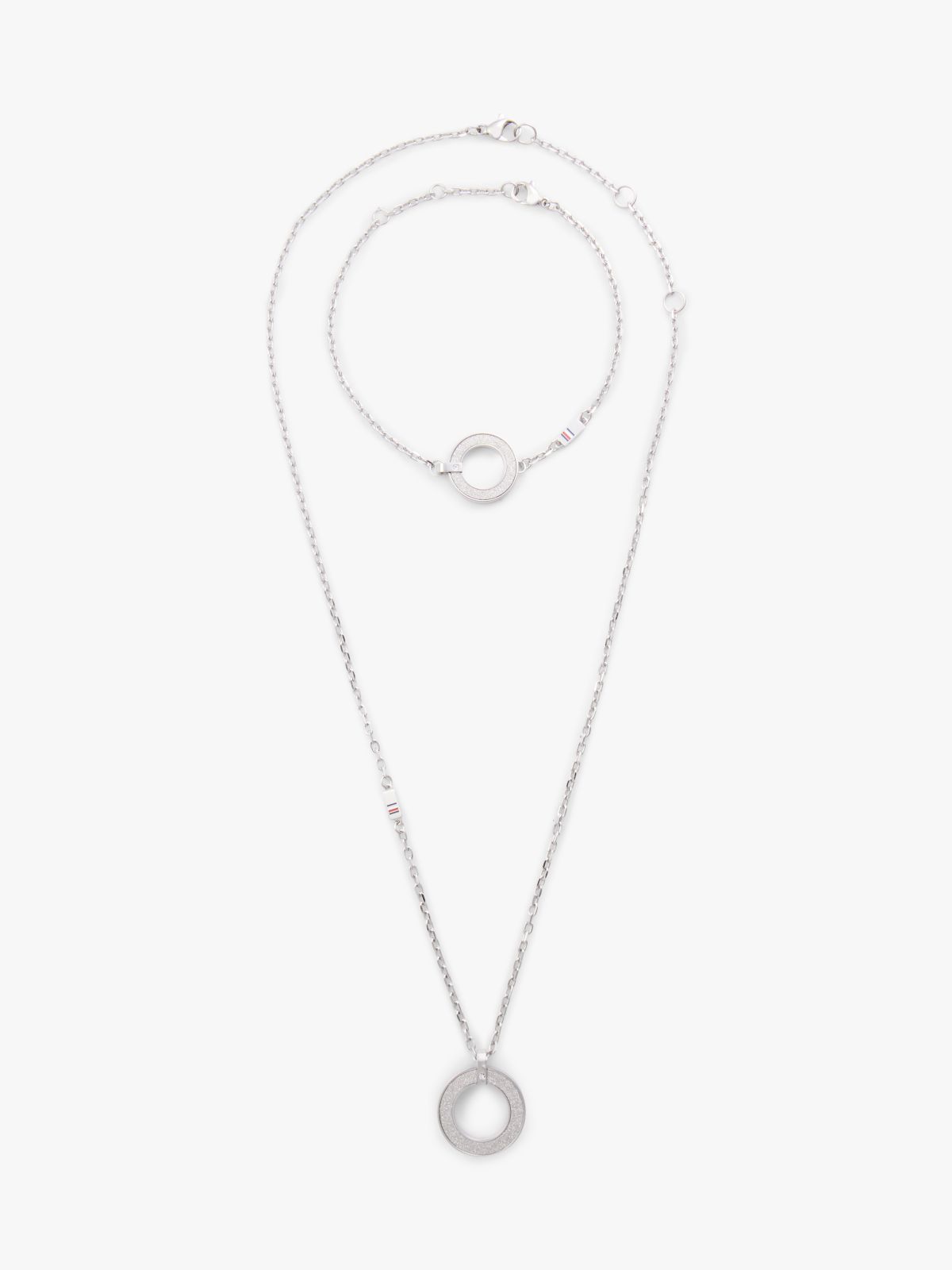Shimmer Necklace & Bracelet Gift Set — Silver