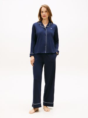 Long Sleeve Shirt & Pant Sleep Set, Sky Captain