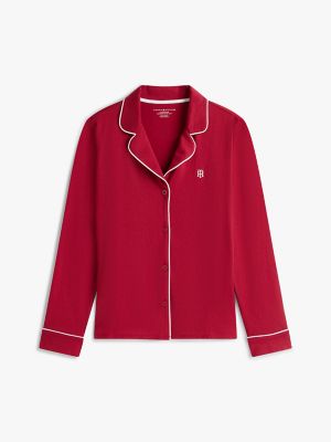 Женские аксессуары Tommy Hilfiger Long Sleeve Shirt & Pant Sleep Set — фото 5