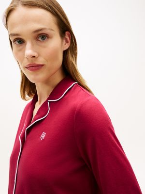 Женские аксессуары Tommy Hilfiger Long Sleeve Shirt & Pant Sleep Set — фото 3