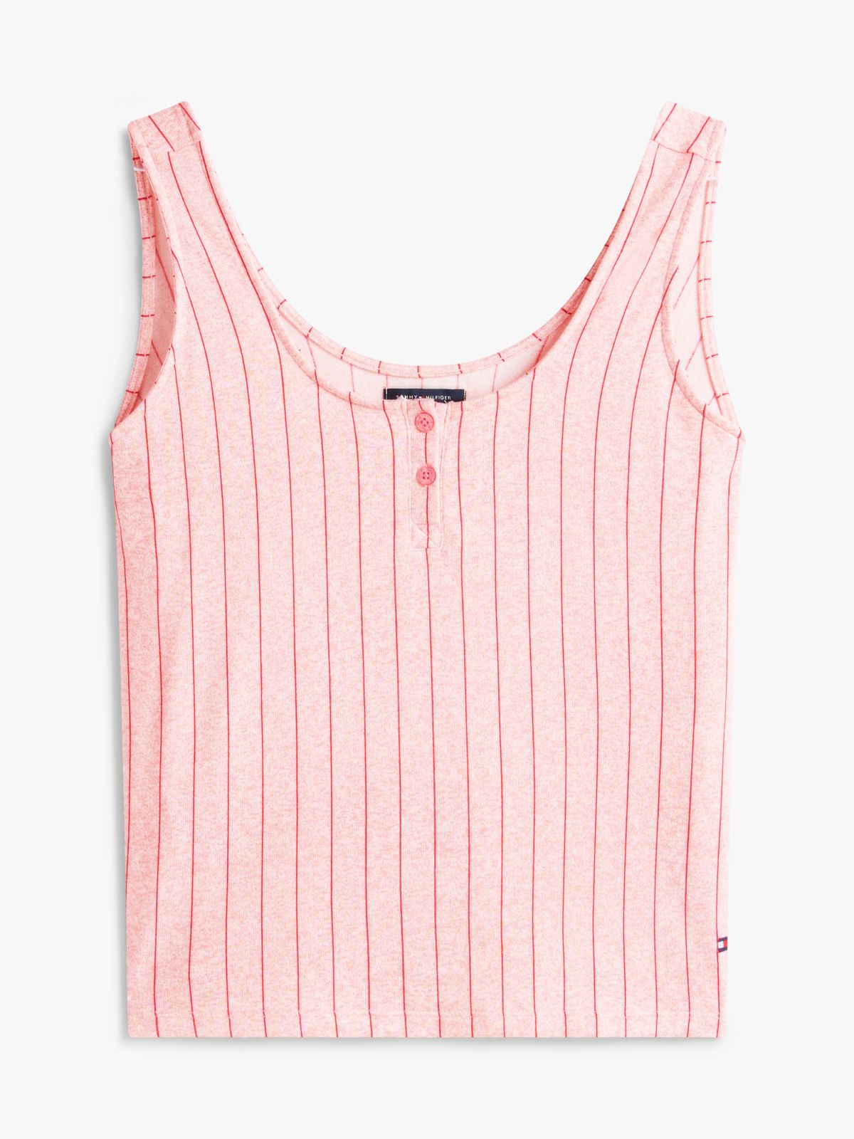 Cropped Tank Top & Pant Sleep Set — Blossom Pinstripe