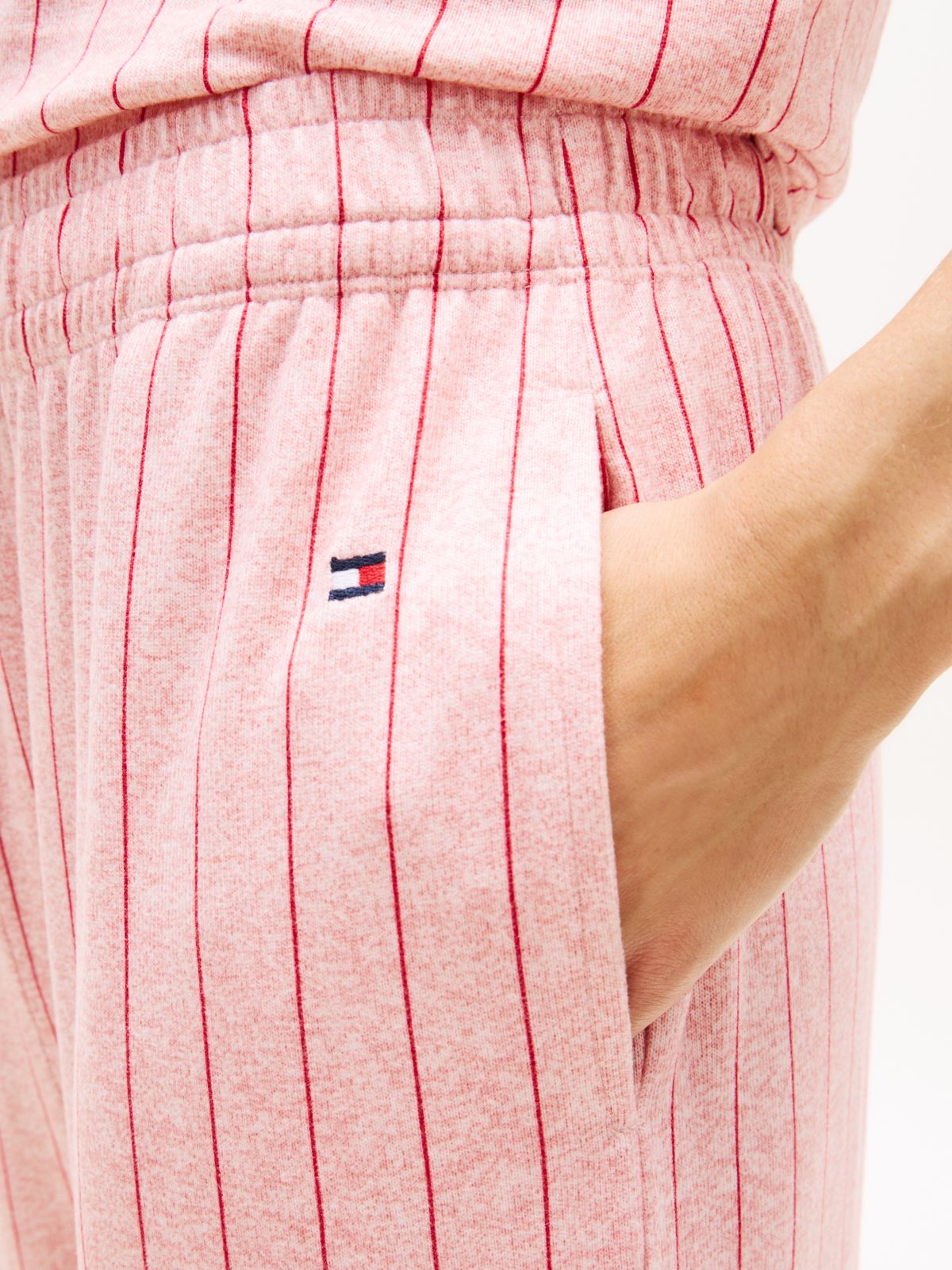 Cropped Tank Top & Pant Sleep Set — Blossom Pinstripe