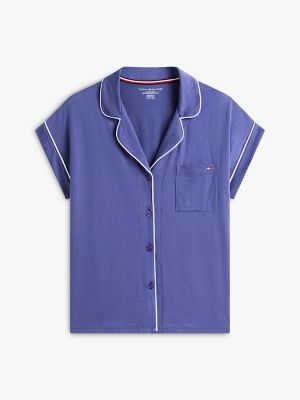 Женские брюки Tommy Hilfiger Short-Sleeve Shirt & Pant Sleep Set — фото 5