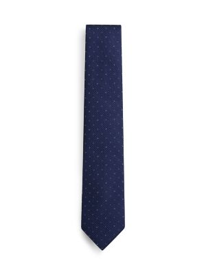 Birdseye Silk-Blend Tie, Navy