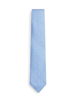 Birdseye Silk-Blend Tie, Light Blue