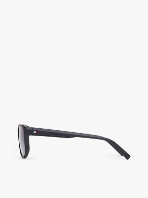 Мужские солнцезащитные очки Tommy Hilfiger Classic Rectangular Frame Sunglasses, цвет: Синий — фото 2