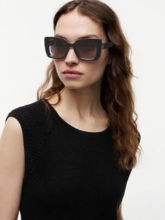 Bold Butterfly Frame Sunglasses — Black 3