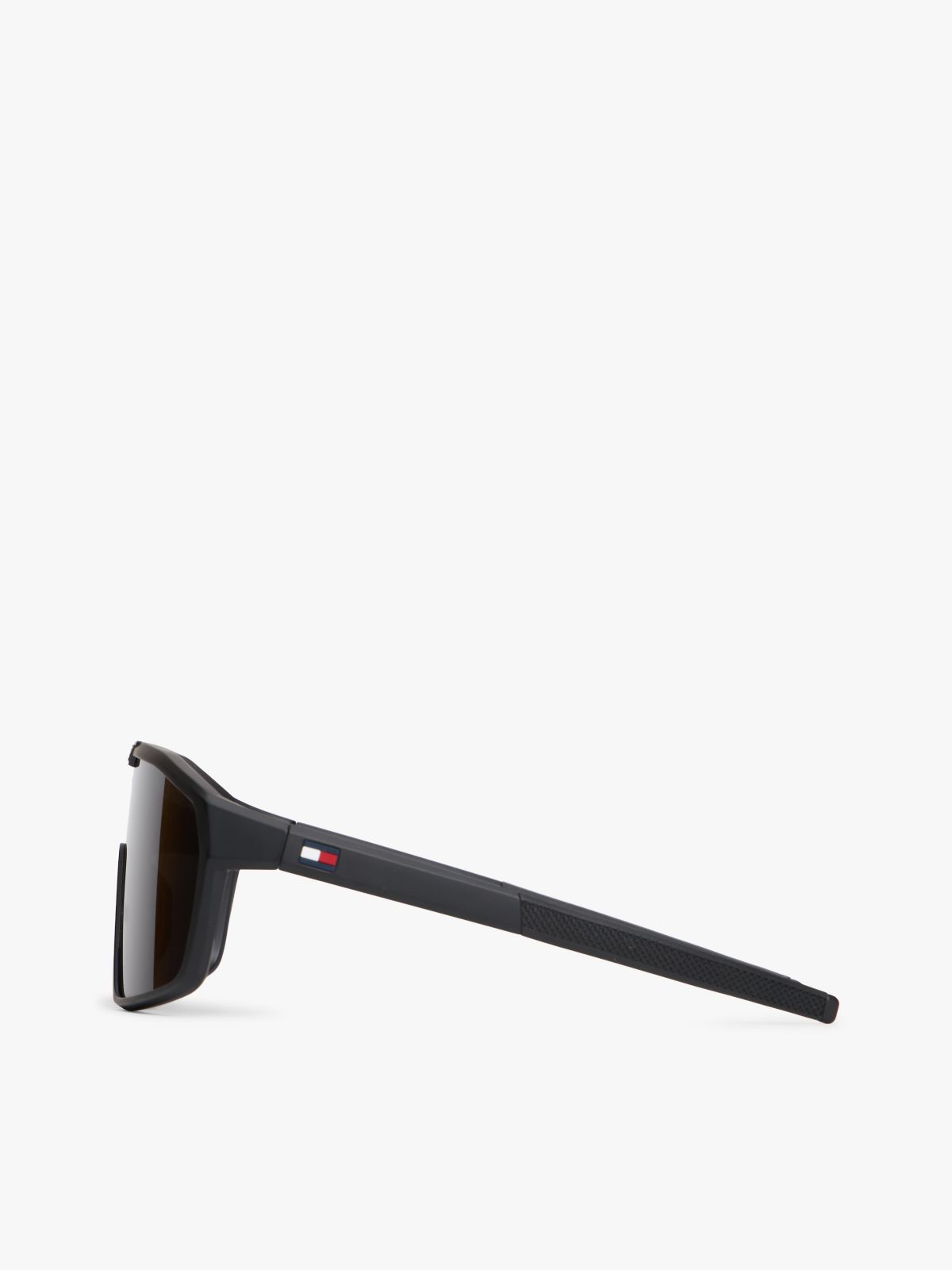 Oversized Mask Frame Sunglasses — Matte Black