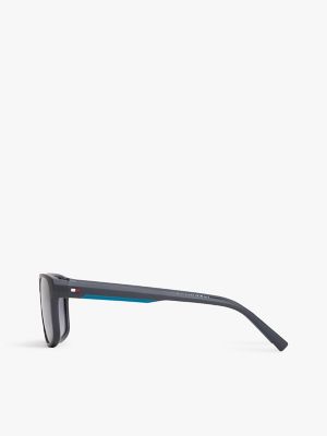 Мужские солнцезащитные очки Tommy Hilfiger Rectangular Frame Sunglasses, цвет: Серый — фото 2