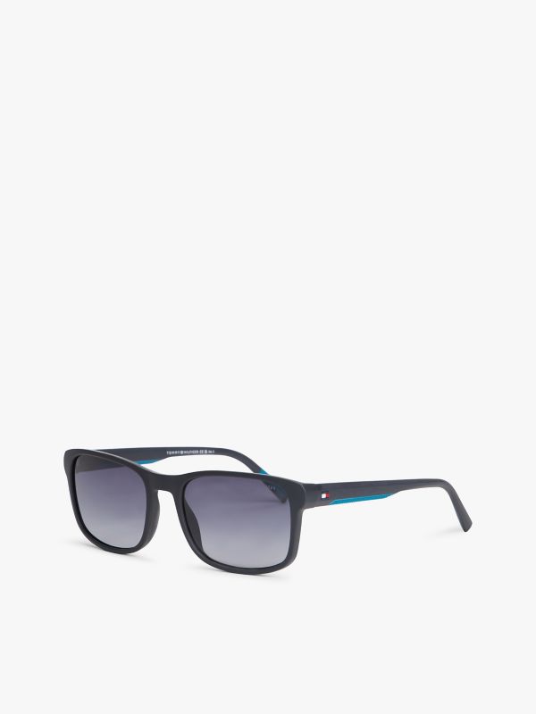 Rectangular Frame Sunglasses — Grey