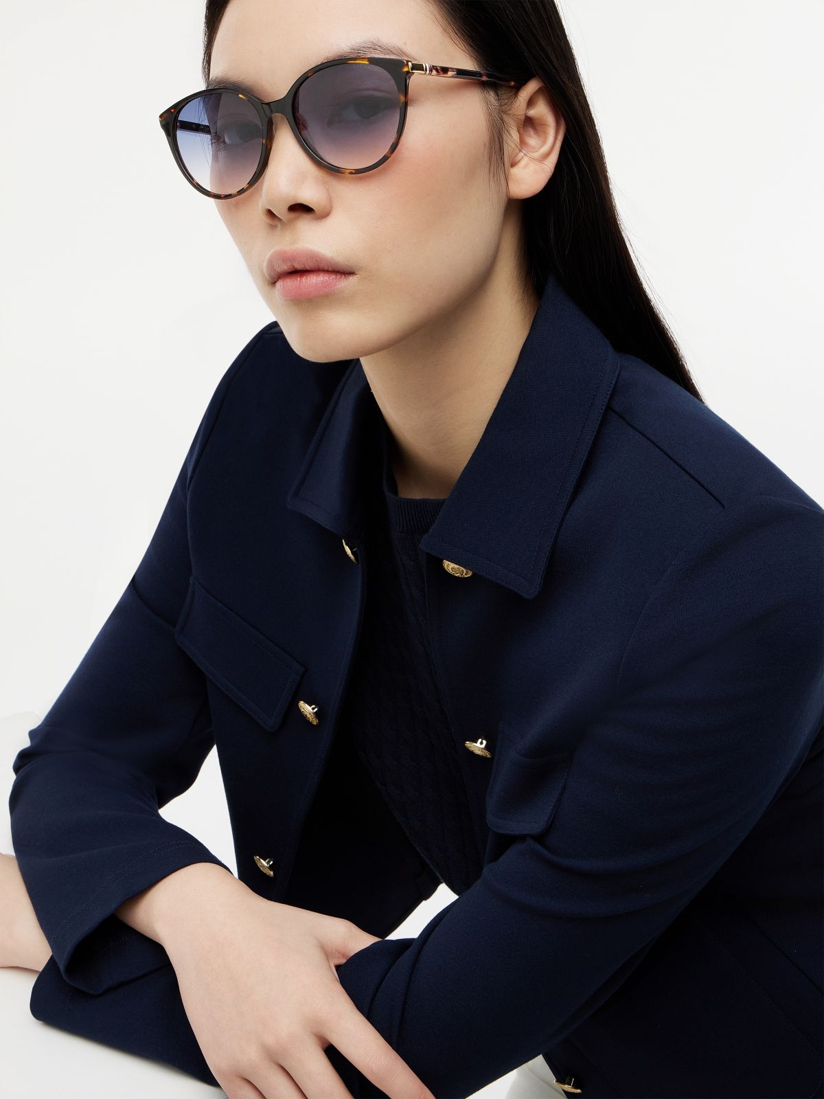 Bold Butterfly Frame Sunglasses — Havana