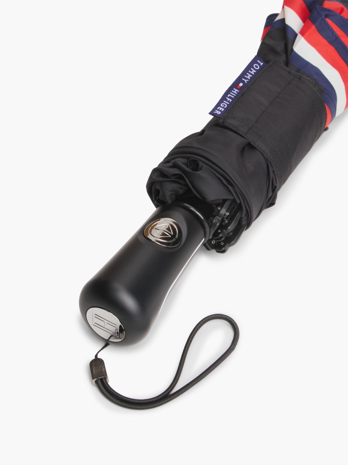 Signature Stripe Umbrella — Black Corp Stripe